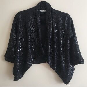 Ya Los Angeles Small Black Sequin Jacket.